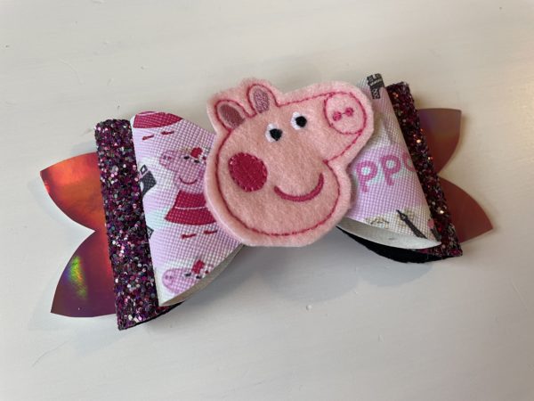 Pink Peppa Bow